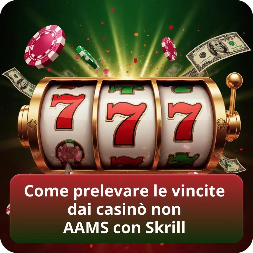 Prelevare vincite dai casinò non AAMS tramite Skrill procedura