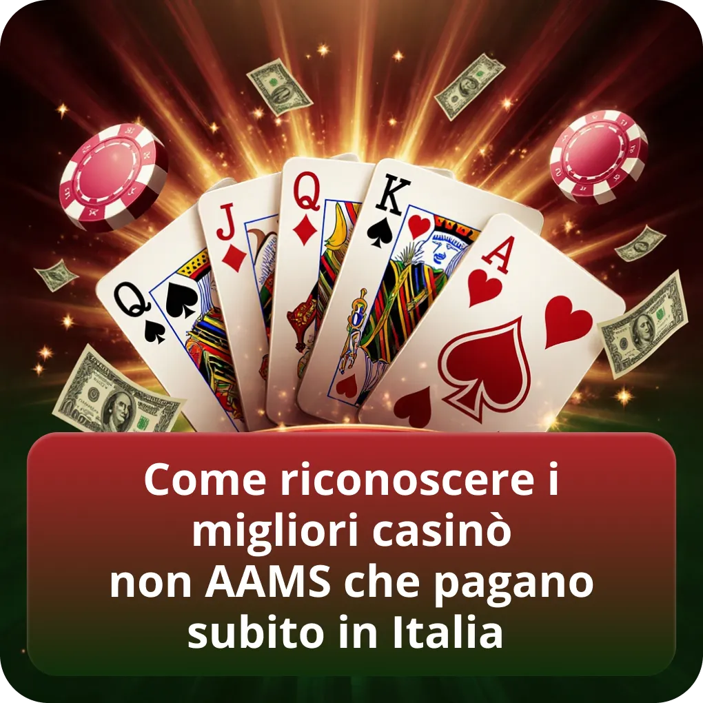 Come individuare i migliori casinò non AAMS con pagamenti immediati in Italia